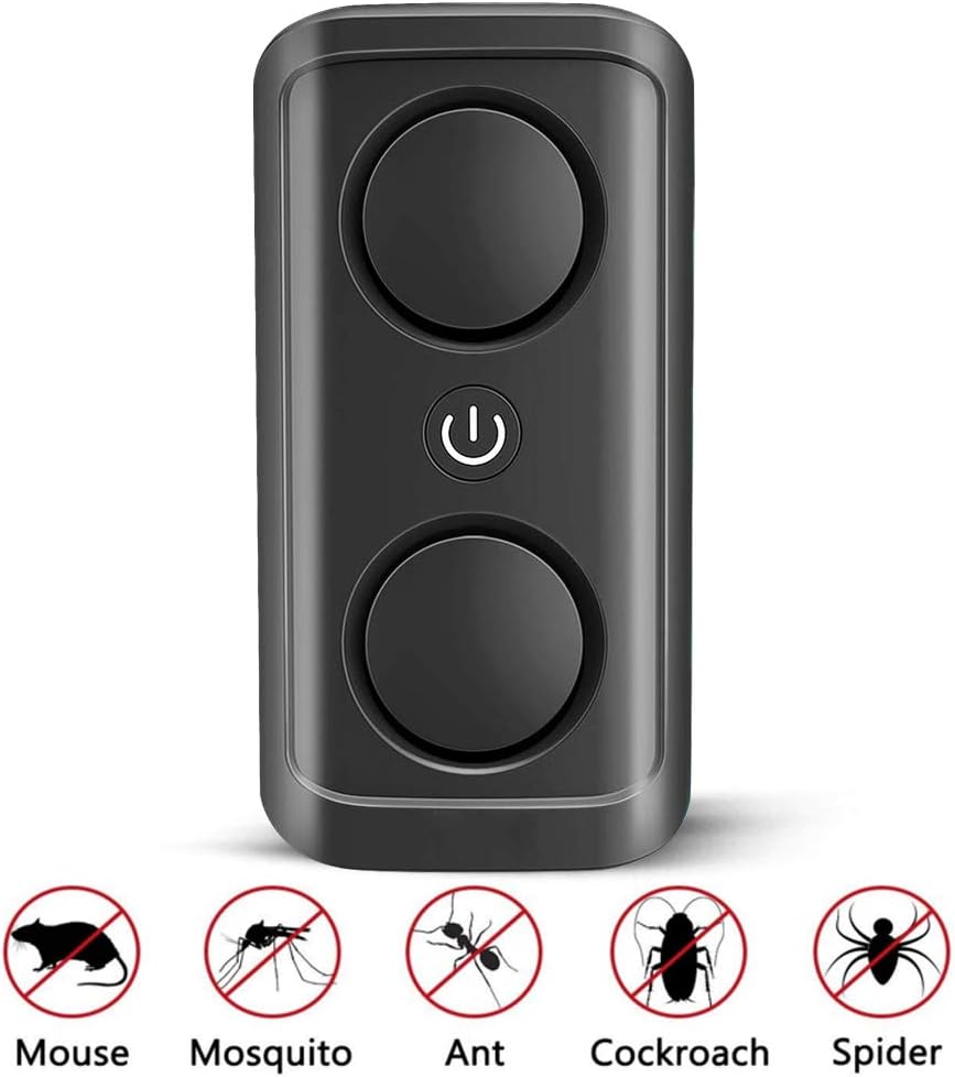 ANNOR Ultrasonic Pest Repeller, Electronic Insect Repellent Pest Control Plug in Mouse Repeller for Flies, Rat, Ants, Cockroach, Fleas, Mosquito, Bugs, Spiders - High Power Indoor Rodent Repellent