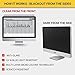 28 inch Computer Privacy Screen Filter for Widescreen Display Monitors by AirMat. Anti Glare Protector Film for Data Confidentiality. (28.0″ Widescreen (16:9), Black)thumb 1