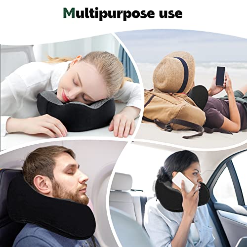 Neck Pillows for Travel, 100 Memory Foam Neck Travel Pillow for