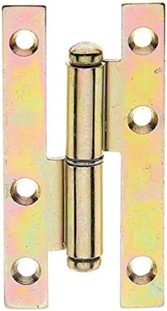 Lifting Hinge Right-Hand Yellow-Galvanised 94 x 45 mm / 10 STK.