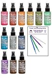 Tim Holtz Distress Oxide Spray Bundle New 2019 Colors (12 Bottle Set)