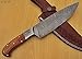 CF -1319 - Custom Handmade Damascus Steel 12.2 Inches Chef Knife – Marindi Wood Handle with Damascus Steel Bolster