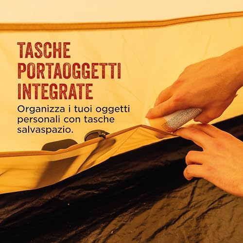 Tenda estiva Darwin 3 Plus | Tenda a cupola compatta per 3 persone | Tenda da campeggio leggera per 3 persone | Tenda per festival ed escursioni | Impermeabile 2000 mm | Traspirabilità extra