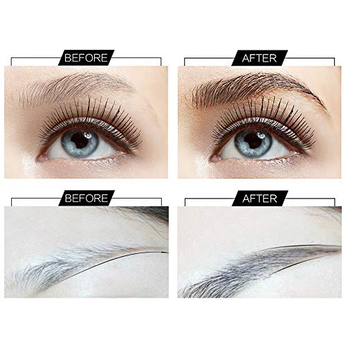 Coerni Waterproof 3D Eyebrow Extensions Gel Fiber+Eyebrow Card - Building Brow Hair and Eye Brow Brush