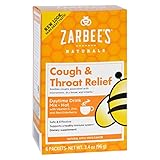 Zarbees Cough and Throat Relief Drink Mix - Daytime Supplement - 6 Packets - Safe and Effective - Supports Healthy Immune System