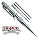 Jig Pro Shop Knotters Tool II (Silver) w/ 3 Different Size Stainless Steel Lacing Needles Marlin Spike for Paracord, Leather, & Other Cords