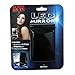 Deluxe LED Compact Makeup Mirror Black True Mirror and 5x Magnification Includes Battery and Tweezers, Perfect Cosmetic Mirror for Travel and Purses. Handheld Mirror Folds Back for Vanity Style