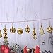 Monoche Christmas Tree Ornament Hanging Decor Best Choice for Xmas Holiday Party Supplies with Strings 1 Set (Gold)thumb 3