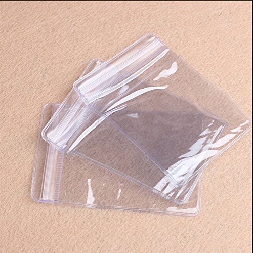 Wrap Bag - 100x Clear Pvc Plastic Coin Bag Case Wallets Storage Envelopes Seal Bags Gift Package - Organizer Bags Bubble Lamp Soap Washing Wrap Gloves Display Shrink Gift Baskets Boxing