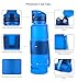 JerryBox Collapsible Sports Water Bottle - 650ml, Silica Gel, Medical Grade, BPA Free, FDA Approved, Leak Proof Silicone Foldable Sports Bottle, for Sports, Outdoor, Travel, Camping, Picnic(22 oz)