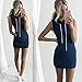 START 2016 Women Summer Casual Gray Sleeveless Hoody Dress