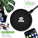 Fast Wireless Charger,KimHee Fast Charge QI Wireless charging pad.more Fast,and Light.built-in wireless charging receiver.Stand for Samsung iphone,etc,Compatible with Standard Qi-enabled devices