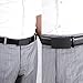 Men's Leather Belt with Automatic Solid Buckle -Scratch resistant - Ratchet Dress Belt With a Gift Box by Pazzi PIZIO