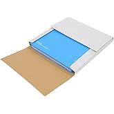 Kshioe 25 Packs White Vinyl Record LP Shipping Mailer Boxes, 12.5in*12.5in*1in Record Mailers, Album Paper Box, Record Album Mailer