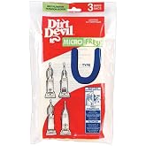 Dirt Devil Microfresh Vacuum Cleaner Bags, Pack of 3, Type U, White | For Ultra MVP, Magnum MVP and Swivel Glide Vacs, Part # 3920750001, Dirt Devil Vacuum Bags Refill