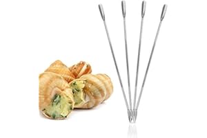Metaltex 251040 Lobster Forks Set of 4, Black/Silver