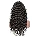 Eayon Human Hair Lace Front Wigs-Loose Curly Glueless 130% Density Brazilian Virgin Remy Wig with Baby Hair For African Americans Women 18 inch Natural Color