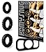 HomySnug Penis Ring Set - 4 Pack Sex Toy Stretchy Cock Erection Ring Set for Longer Lasting Orgasm