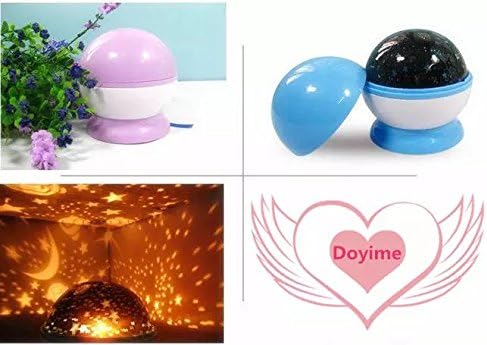 safeinu Automatic Rotary Dream Luminous Projection Lamp Star Projector Creative and Romantic Birthday Gift
