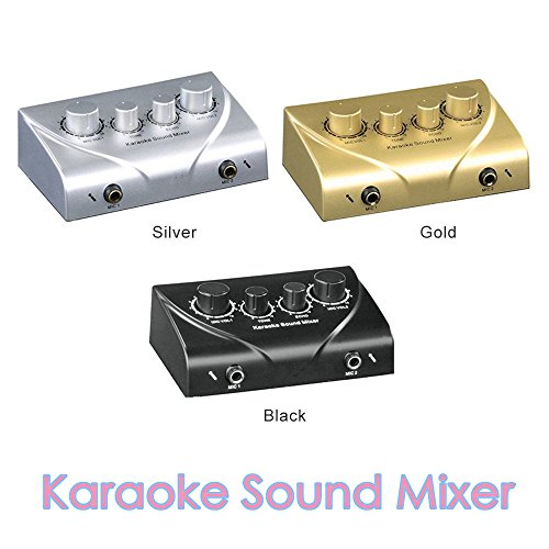 Nobsound Karaoke Sound Echo Mixer KTV Effects Reverb MIC Preamp For Home Audio DVD System