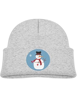 Kids Cool Cartoon Snowman and Snowflake Casual Flexible Winter Knit Hats/Ski Cap/Beanie/Skully Hat Cap