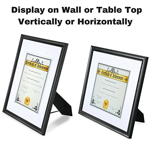 image for Icona Bay 11 by 14 Picture Frame (11x14 Matted to 8.5x11, Matte Black)