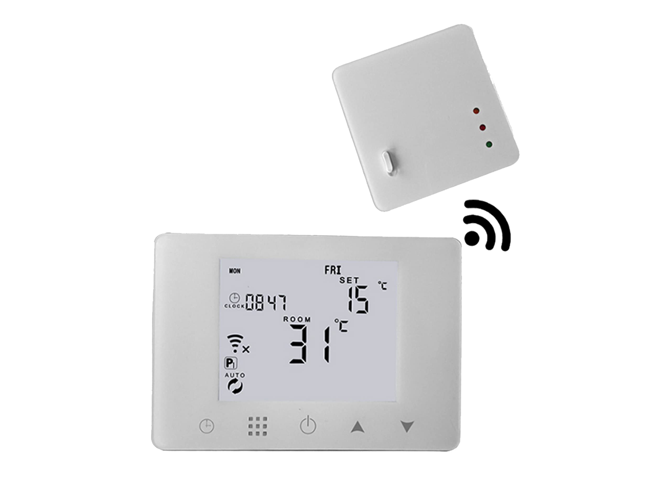 Smart Wi-Fi chronothermostat with external boiler module