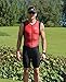 Synergy Men's Triathlon Trisuit (Red/Black, Large)