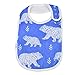 KUDL Baby Bib Large Toddler Burpy Absorbent Feeding Reflux Drool Teething Snap Button