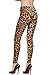 Women Sexy Mermaid Fish Scale Hologram Stretch Soft Shine Leggings Coffee