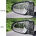 RBHK 4 Pcs Car Rearview Mirror Film, Anti Fog Film Rainproof Rear View Mirror Film Protector for Car Mirrors Side Windows (2 Oval Mirror Film + 2 Rec Side Window Film)
