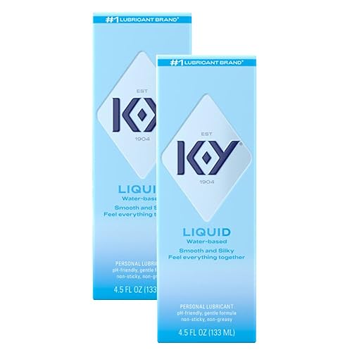 K-Y Liquid Lube, Personal Lubricant, NEW Water-Based Formula, Safe for Anal  Use, Safe to Use with Latex Condoms, for Men, Women and Couples, Body  Friendly 4.5 FL OZ (2 Pack) in Kenya |