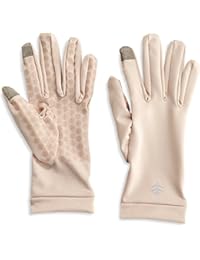 Coolibar UPF 50+ Unisex UV Gloves - Sun Protective (X-Small- Beige)