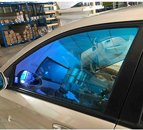 カーフィルム 55 Vltカメレオンナノセラミック色合いuv防塵ガラスフィルム車のサイドウィンドウフィルムの熱制御装飾フィルム90cmx300cm 車 バイク 窓ガラスフィルム 大型家電 日よけ用品 B08gq928p2