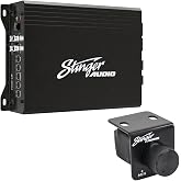 Stinger Audio MT-1000.1V2 Monoblock 1000W Class D Car Audio Amplifier | Digital subwoofer amp with bass knob remote control, bass boost, HEXFET MOSFET, high &amp; low pass crossover, subsonic filter