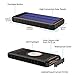 HiGoing Solar Charger, 14000mAh Solar Power Bank Portable Phone Charger Dual USB 5V 2A/1A Output with LED Flashlight IP54 Rainproof for Tablet, iOS Android, Outdoor Camping