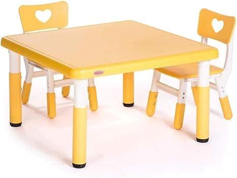 plastic table and chairs