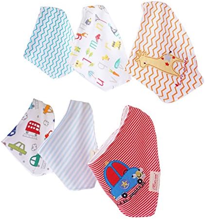 Casa Bebek Onlugu Icin Ucgen 6 Adet Bebek Bandana Onlugu Justierbarem Cit Cit Dugmeler Icin Bebek Erkek Ve Kiz 0 3 Yil One Size Unisex 10 Amazon Com Tr Bebek