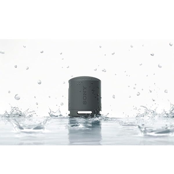 SONY SRS-XB100 WIRELESS BLUETOOTH PORTABLE LIGHTWEIGHT SUPER-COMPACT TRAVEL SPEAKER, DURABLE IP67 WATERPROOF & DUSTPROOF SHOWER SPEAKER, 16 HOUR BATTERY, VERSATILE STRAP, & HANDS-FREE CALLING, BLACK