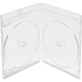 MediaPack4All 12.5mm Clear Double Blu-Ray Case (2-Disc Capacity), Clear Double Blu-Ray Case for CD/DVD Storage (1)