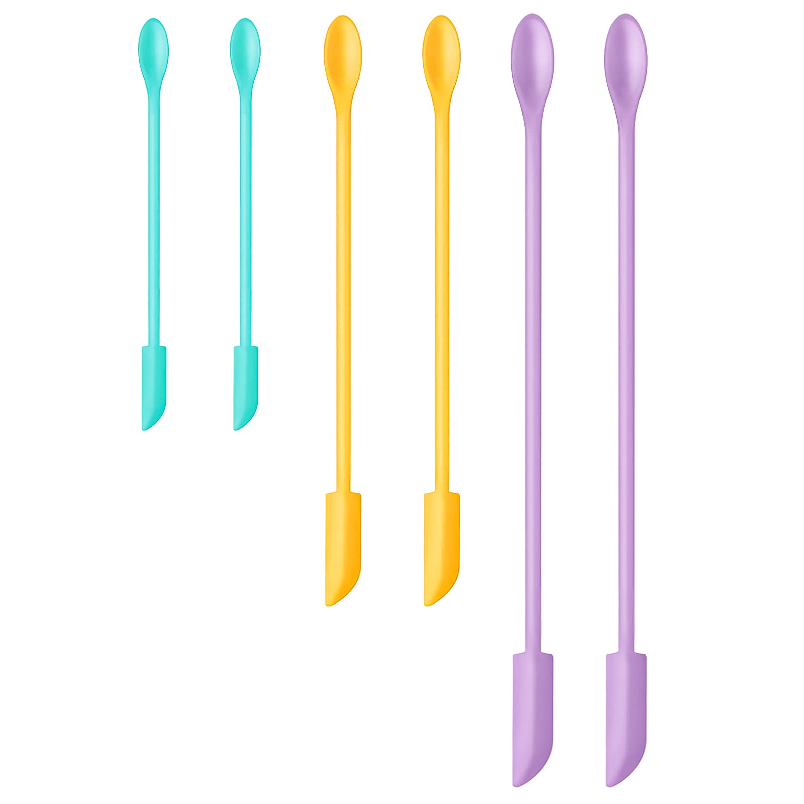Photo 1 of Silicone Spatula Set (6Pcs) - Mini Scraper Tool for Beauty & Food - Reach Every Last Drop, Multi-Size Spatulas for Makeup Jars, Lotion Bottles & Kitchen Containers?