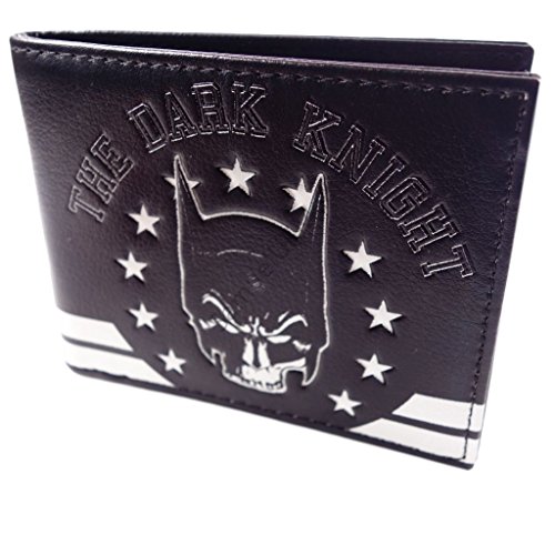 DC Comics Batman "The Dark Knight" Faux Leather Bi Fold Wallet with Gift Box