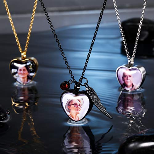 Dog Paw Print Kit INBLUE Personalized Urn Necklace For Ashes Heart