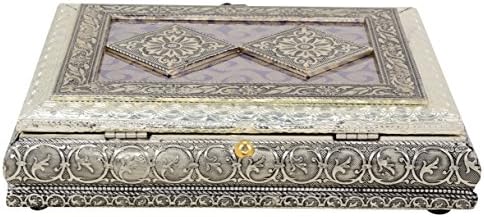Craft Zone Dry Fruit Box, Serving Tray, Decorative Platter, Beautiful Snack Box with Meenakari Work(24 Dry Fruit Box)