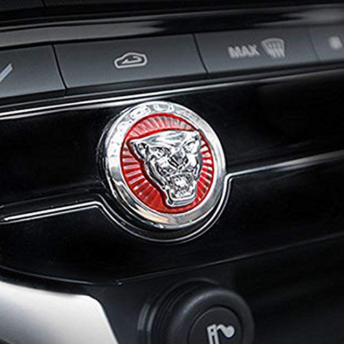 KMT Modified Car Engine Start Stop Decoration Trim Cover Emblem Sticker Protector Fit Jaguar XFL XJL F-PACE XE F-Type Chromed (Engine Start Stop Trim)