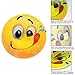 Okloy 10 Large Emoji Faces Wall Graphic Decal Reusable Sticker 3D Cute Skin Multi-size for Notebook / Laotop / Macbook / Windows / Children Room / Unflat Wall Surface
