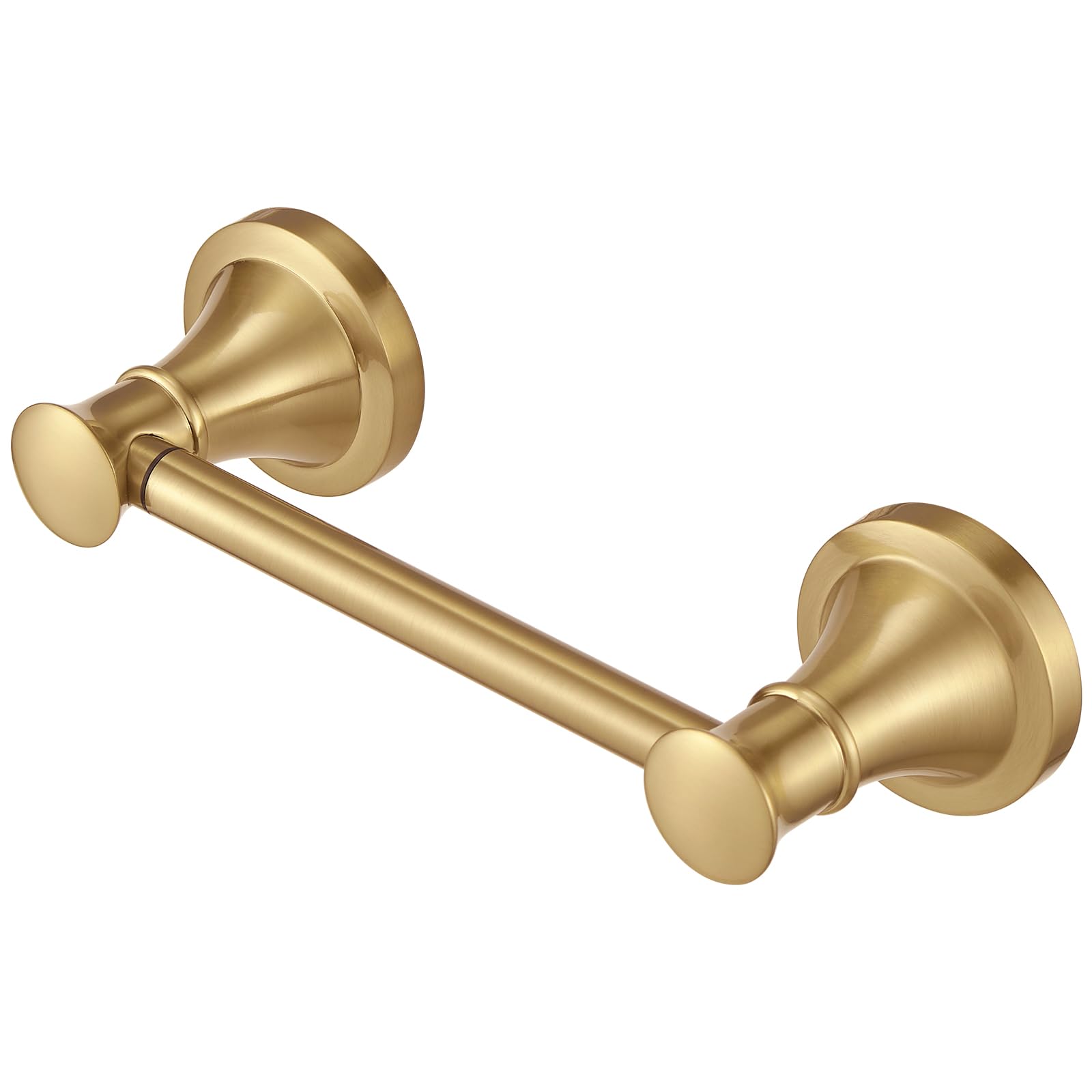 Photo 1 of Hoimpro Wall Mounted Rustproof Toilet Tissue Paper Holder Bathroom Accessories Toilet roll Paper Hanger, Brushed Gold
