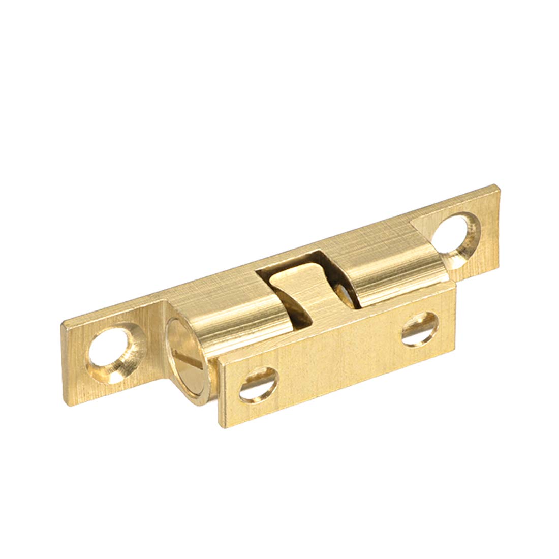 Sourcingmap Cabinet Door Closet Brass Double Ball Catch Tension Latch 50mm Length Gold Tone