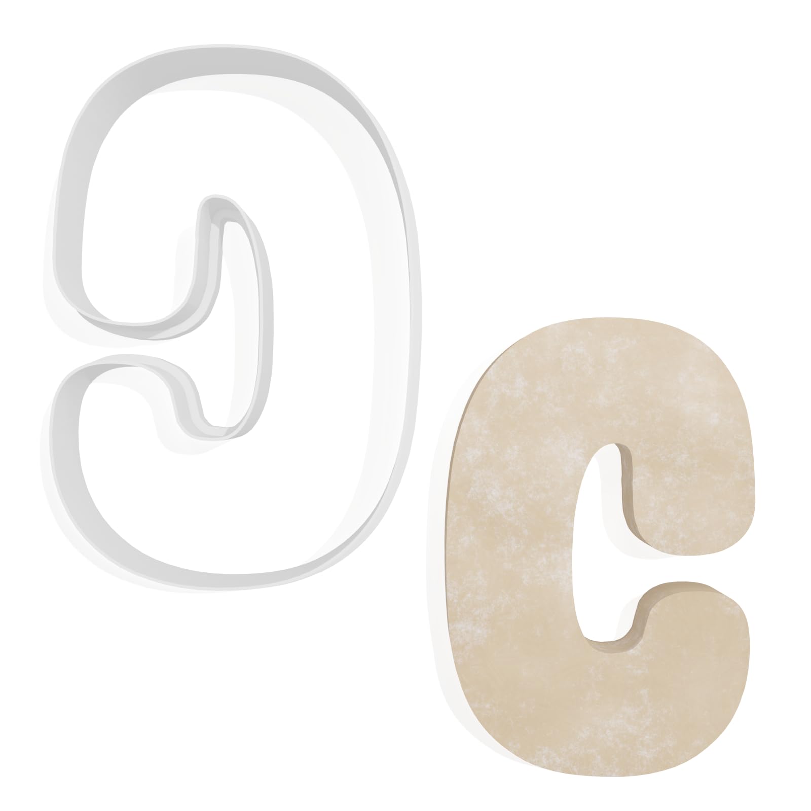 Letter C Cookie Cutter - 3 Sizes