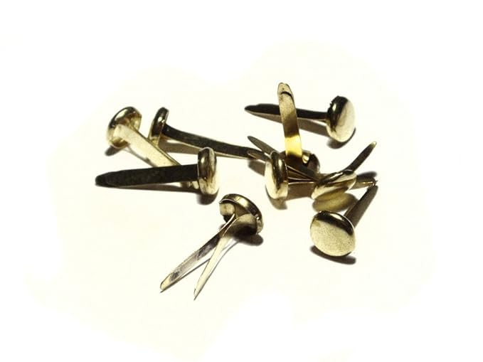 Quality Brass Plated Paper Fasteners Split Pins Butterfly Clip 19mm